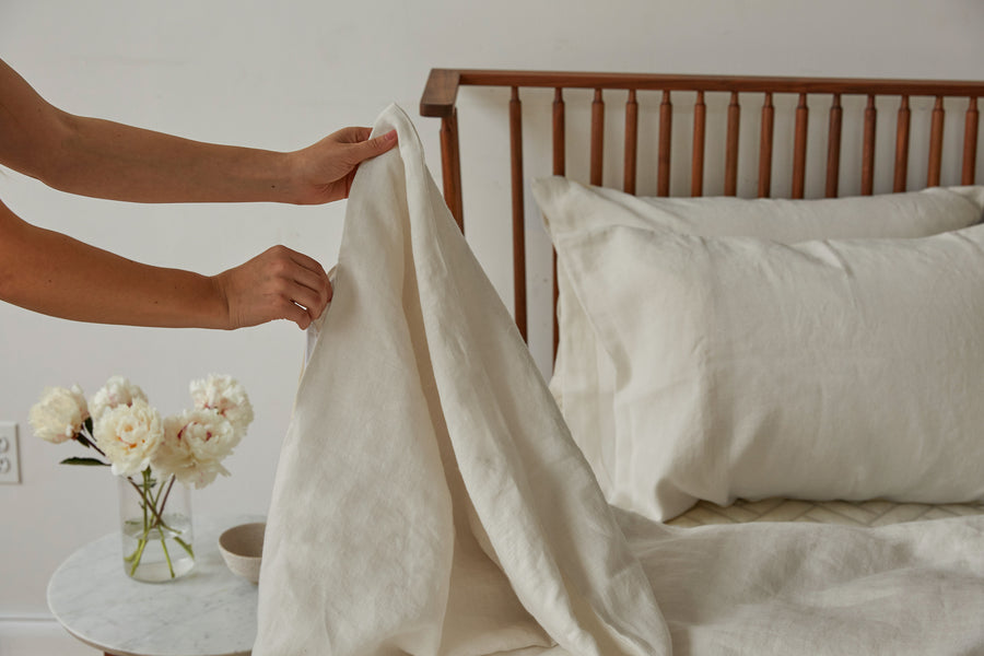 Wright stonewashed linen